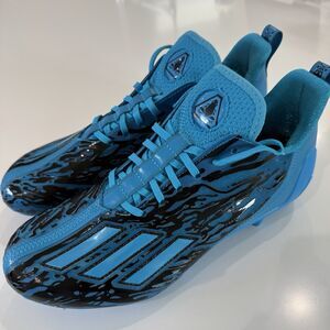 Adidas Men Cleats Adizero 12.0 Poison Football Lightweight Blue Size 9.5 IG7209